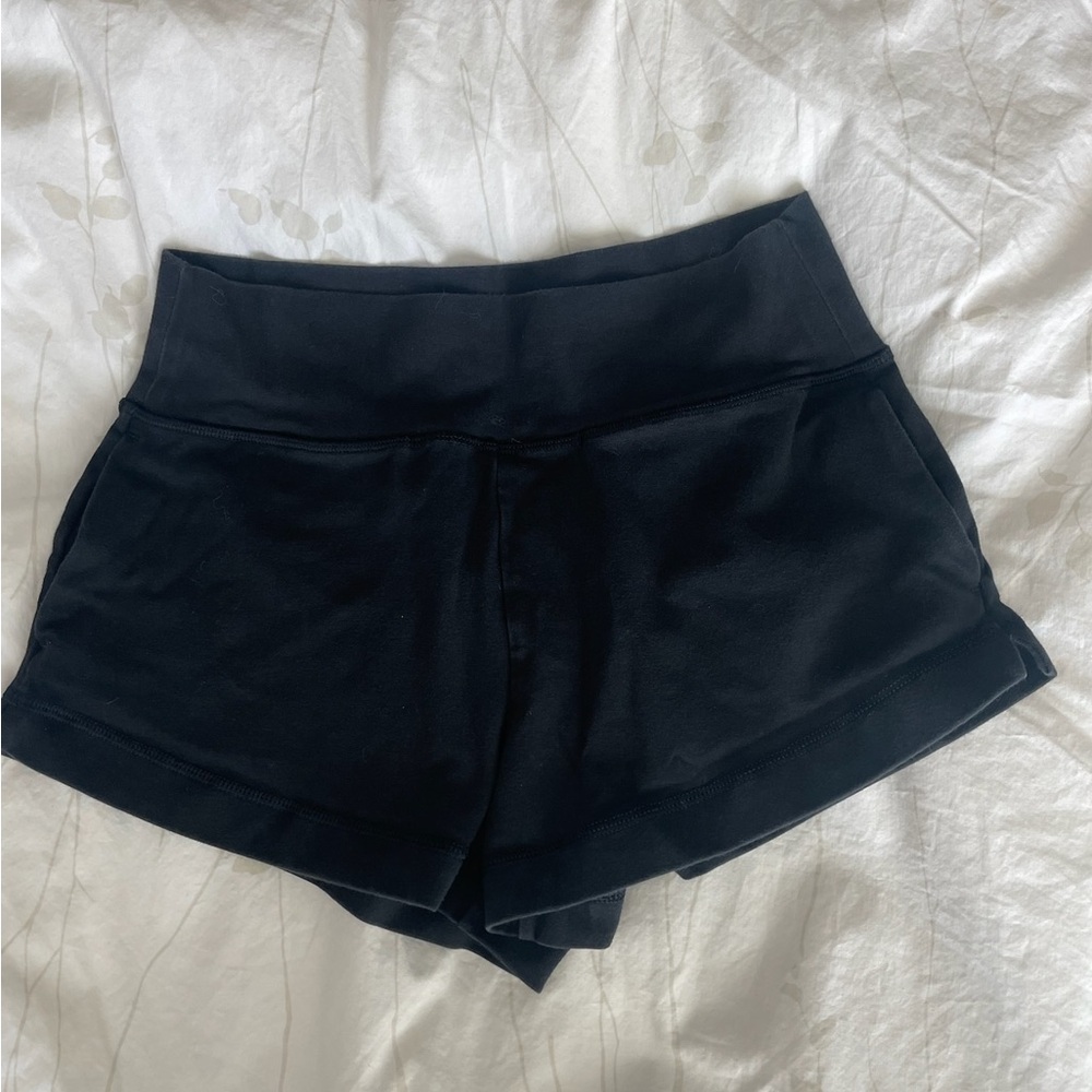 Athleta Black High-Rise Athletic Shorts